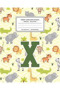 Primary Composition Notebook Grades K-2 Story Journal X