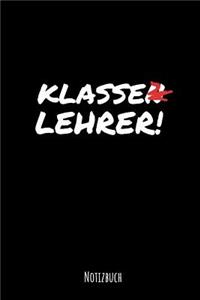 Klasse Lehrer Notizbuch