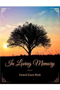 In Loving Memory Funeral Guest Book