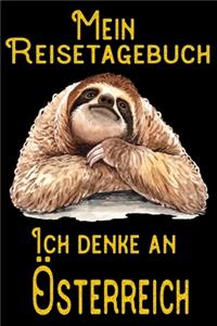 Mein Reisetagebuch - Ich denke an Österreich: DIN A5 Reise Journal / Notizbuch / Reisetagebuch zum selber ausfüllen mit Checklisten, Packliste, Reise Vorbereitung und viel Platz für Urlaubserinn