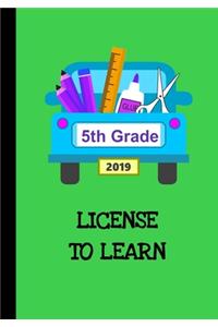 License to Learn 5th Grade 2019