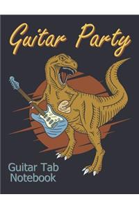 Guitar Party Guitar Tab Notebook