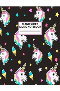 Blank Sheet Music Notebook
