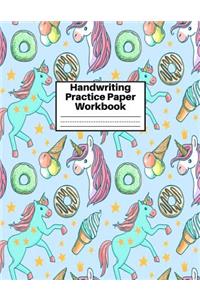 Handwriting Practice Paper Workbook
