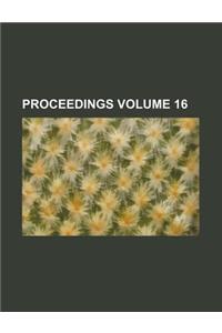 Proceedings Volume 16