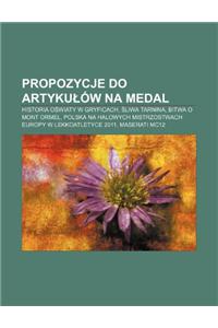 Propozycje Do Artyku Ow Na Medal