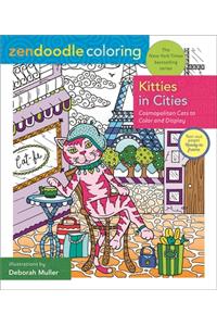 Zendoodle Coloring: Kitties in Cities