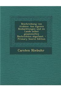 Beschreibung Von Arabien