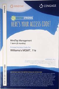 Mindtap Management, 1 Term (6 Months) Printed Access Card for Williams' Mgmt