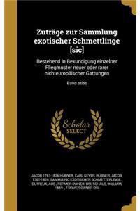 Zutrage Zur Sammlung Exotischer Schmettlinge [Sic]