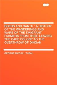 Boers and Bantu