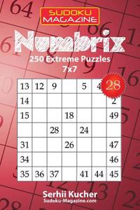 Numbrix - 250 Extreme Puzzles 7x7