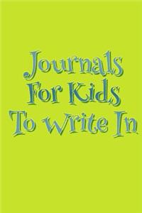 Journals For Kids To Write In