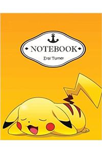 Pikachu Notebook / Journal: Pocket Notebook / Journal / Diary - Dot-grid, Graph, Lined, Blank No Lined