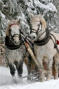 A Team of Two Horses in the Snow Journal