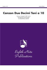 Canzon Duo Decimi Toni a 10: Score & Parts