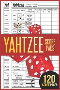 Yahtzee Score Pads