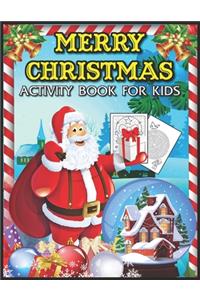Merry Christmas Activity Book for Kids