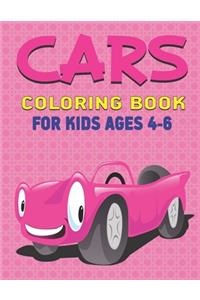 Cars Coloring Book for Kids Ages 4-6