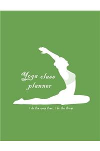 Yoga Teacher class Planner