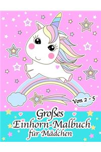 Großes Einhorn-Malbuch
