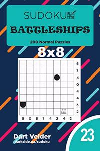 Sudoku Battleships - 200 Normal Puzzles 8x8 (Volume 23)