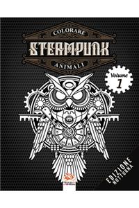 Colorare Steampunk animali - Volume 1 - edizione notturna