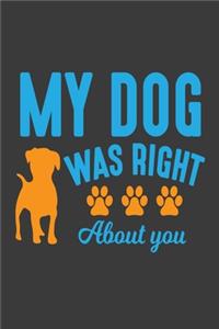 My Dog Was Right About You