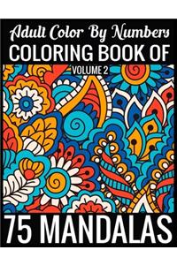 Adult Color By Numbers Coloring Book of Mandalas Volume 2