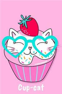 Super Cute Kawaii Strawberry Cupcake Cat Notebook: A notepad perfect for creative writing, note taking, doodling, and more!