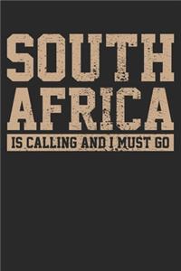 Gift Notebook: South Africa 6x9 Dot Grid 120 Pages