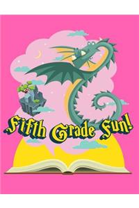 Fifth Grade Fun Dragon Composition Notebook