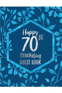 Happy 70th Birthday Guest Book