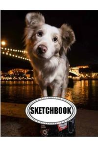 Sketchbook : Dog: 120 Pages of 8.5 x 11 Blank Paper for Drawing, Doodling or Sketching (Sketchbooks)