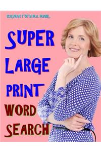 Super Large Print Word Search