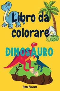 Libro da colorare dinosauro