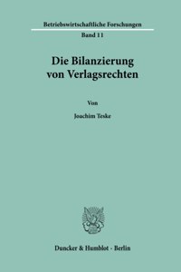Die Bilanzierung Von Verlagsrechten
