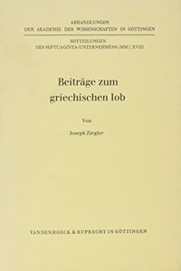 Beitrage Zum Griechischen Iob