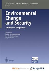 Environmental Change and Security