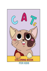 Cats coloring book for kids