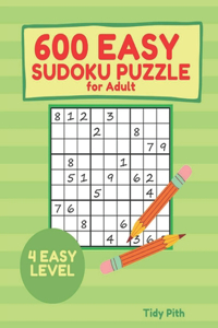 600 EASY SUDOKU PUZZLE for Adult