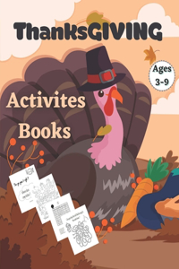 Thanksgiving Activity Book Ages 3-9