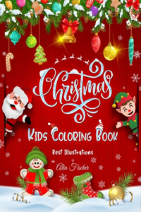 Christmas Kids Coloring Book Best Illustrations