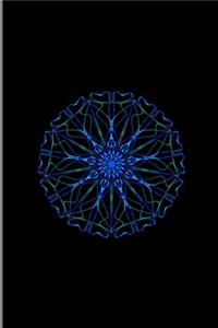 Mandala Yoga Mantra Goodvibes: Sacred Fractal Psychedelic Blue Led Light Geometric Circle Art