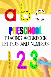 preschool tracing workbook letters and numbers