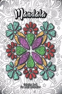 Mandala Coloring Book For Adult Relaxation