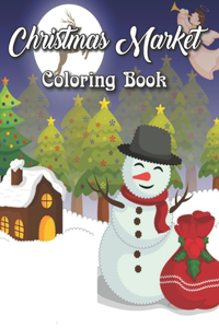 Christmas Market Coloring Book