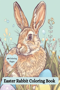 Easter Rabbit Coloring Book