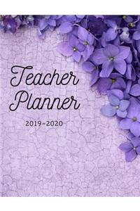 Teacher Planner: Elementary School Educator Purple 2019-2020 Academic Lesson Planner for Lesson Planning, Productivity, Time/Classroom Management Lesson Plan Calenda