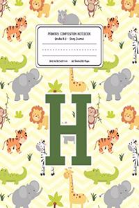 Primary Composition Notebook Grades K-2 Story Journal H